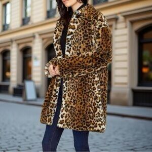 Sanctuary leopard  Print Teddy Jacket